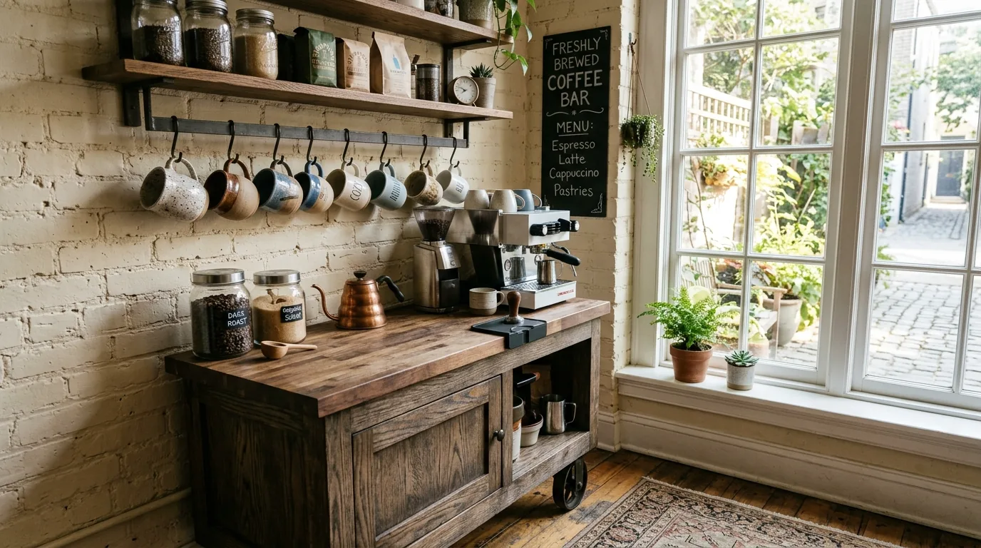 13 Adorable Cute Coffee Bar Ideas for a Stylish Morning Ritual